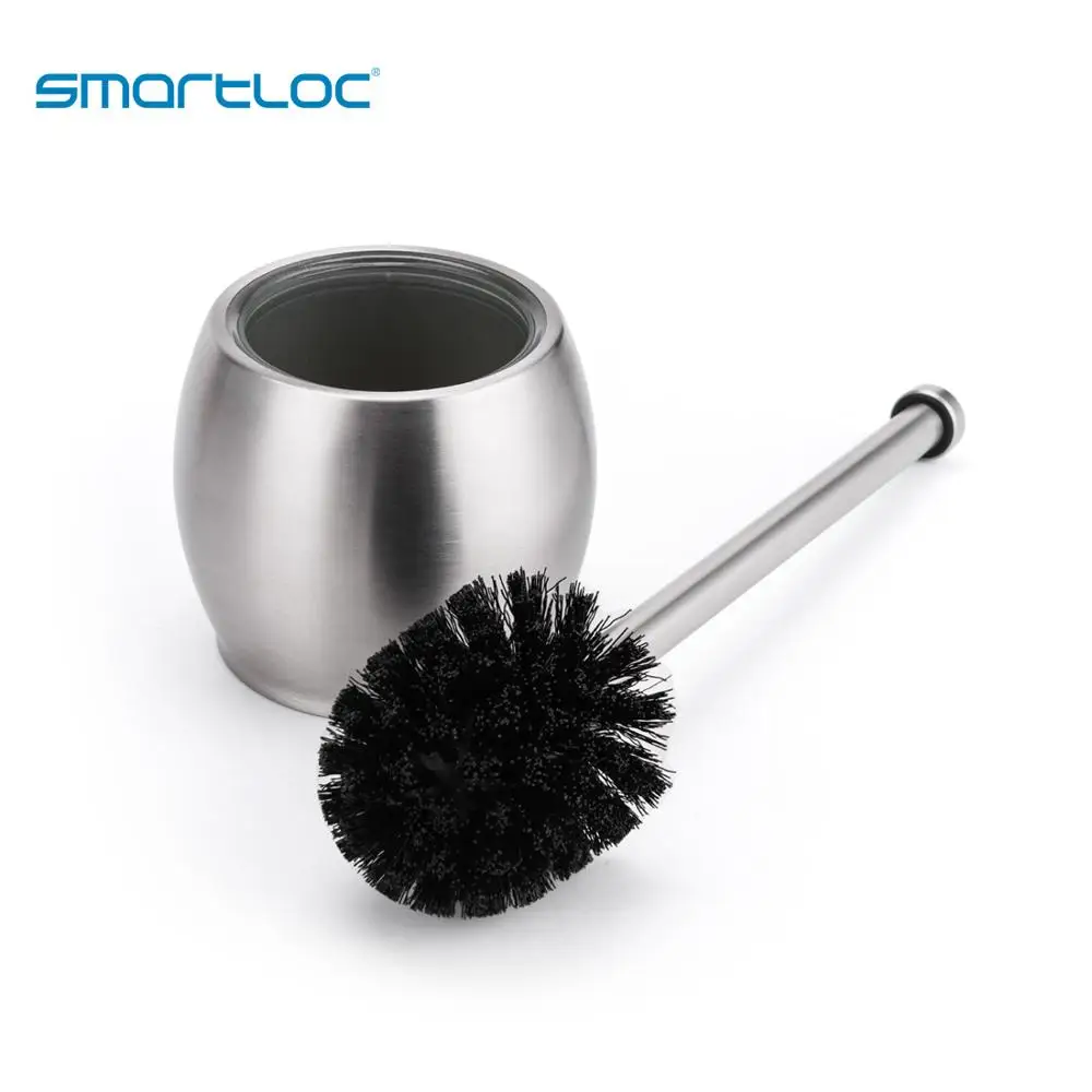 Фото Подставка smartloc из нержавеющей стали, держатели для туалетных щеток, чистящие инструменты, аксессуары для унитаза, оборудование для ванной комнаты, очиститель для ванной комнаты №2