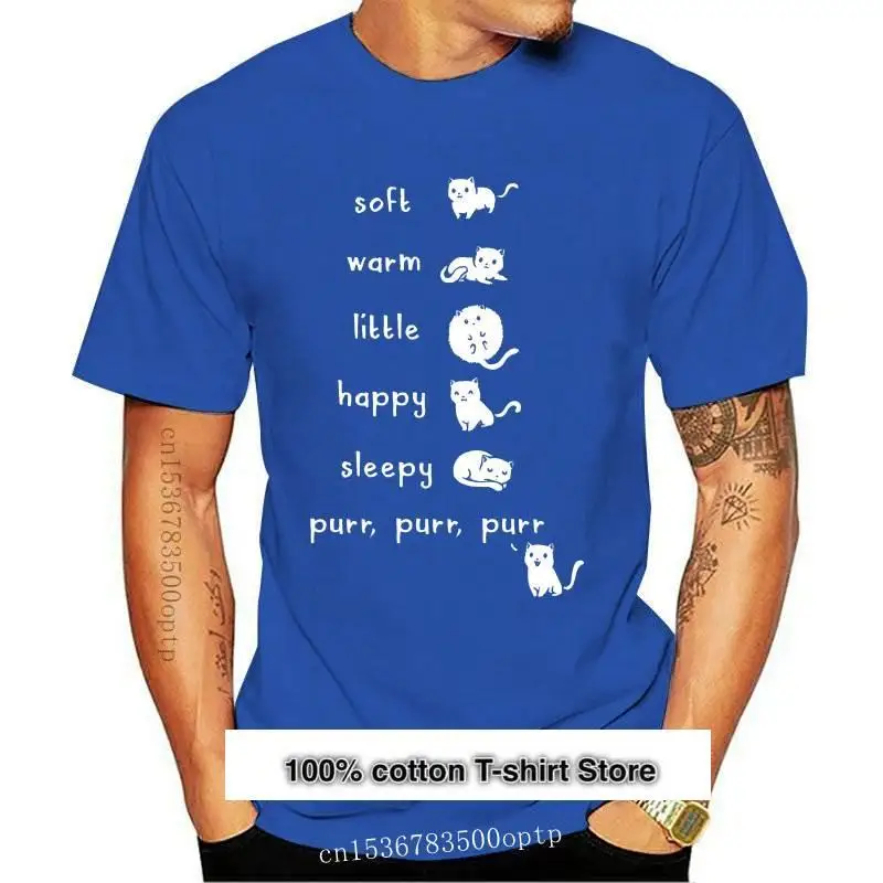 

Camiseta con estampado de gato para hombre, ropa informal holgada con cuello redondo, bonita, 2021 algodón, nueva, 100%