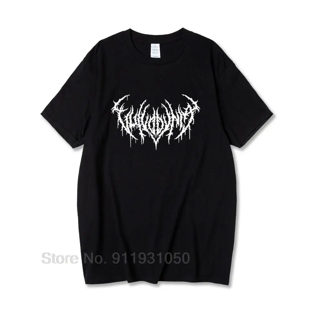 

Hot Men's t shirt Gothic Casual punk Cotton t shirt Vintage Simple Letter Print Harajuku loose Short Sleeve Tshirts Streetwear