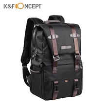 K&F CONCEPT Video Camera Bag Backpack Photography Storager Lens Bag for 15.6in Laptop with Rainproof Cover Photo Studio Tripod