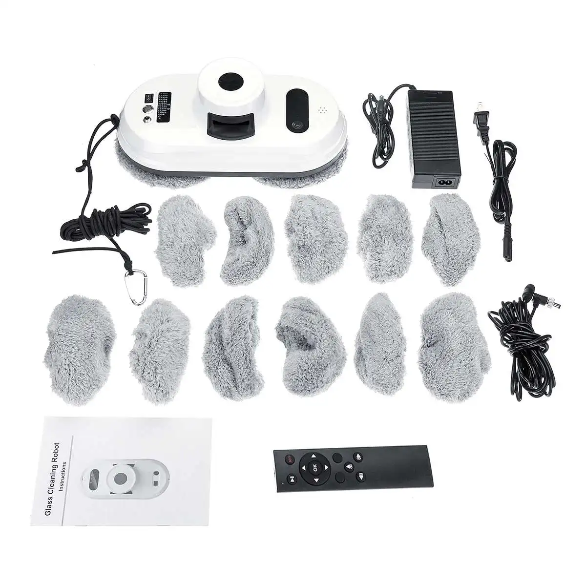 

X5 Robot Vacuum Cleaner For Home 80W 5600kpa Window Cleaning Robot Cleaner Electric Glass Limpiacristales With Multi-Cloths