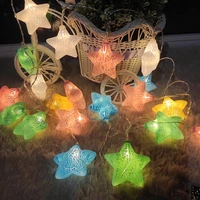 6m led ice crack star fairy lights christmas holiday string light for xmas wedding room garland patio decorations lamp 1 5m 3m