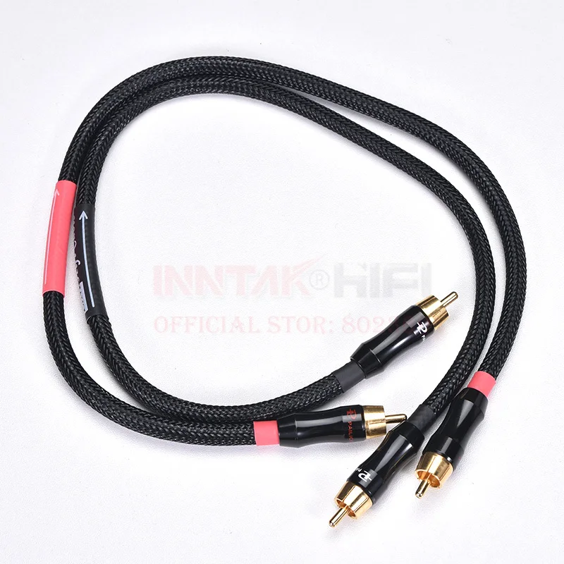 1 пара высококачественный 0 5 метровый RCA кабель 4N-OFC DIY HIFI аудио бесплатная
