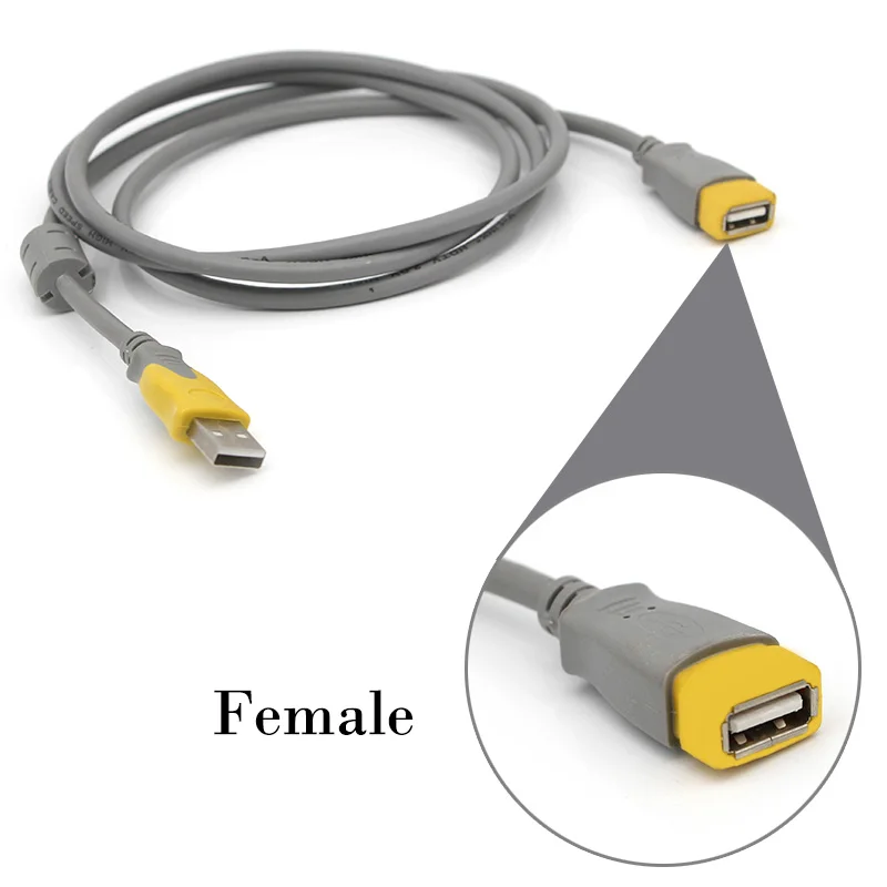 USB кабели для передачи данных 1 5 м штекер гнездо ПК клавиатуры принтера камеры