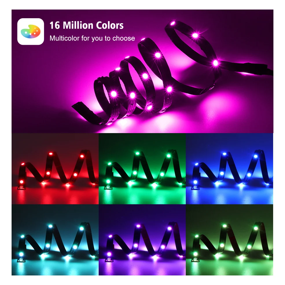 Интеллектуальная беспроводная (Wi Fi) светодиодная лента светильник s Tuya RGB
