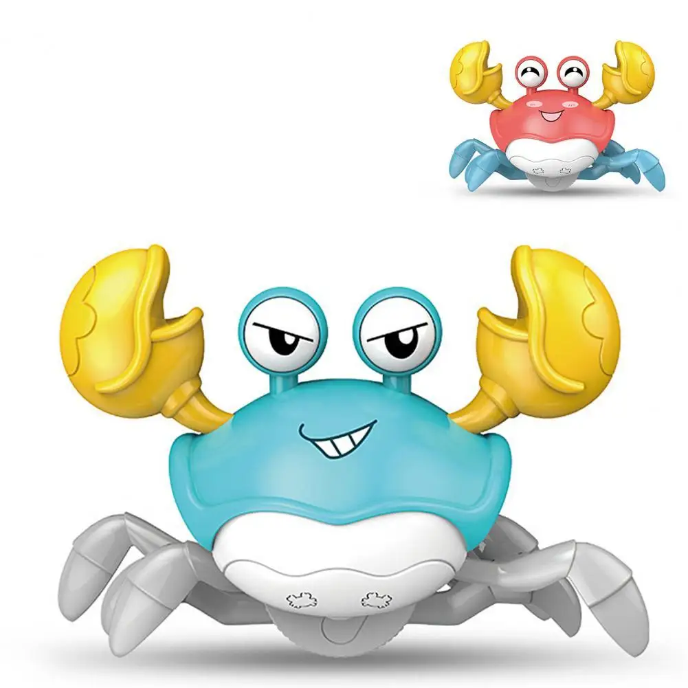 

Креативная музыкальная электрическая игрушка-пазл с голосовым управлением, проекция света, Имитация краба, ходьба, для детей раннего разви...