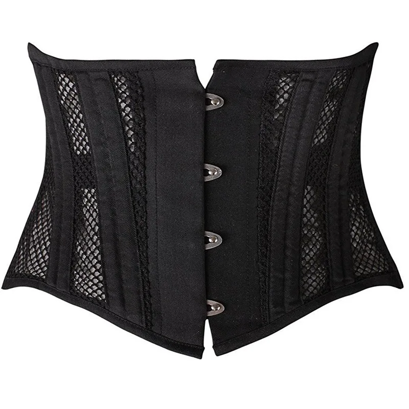 

Corsets for Women Short Underbusts Slimming Corset Black Bustiers and Corsets Steel Boned Sheath Belly Waist Corset Steampunk