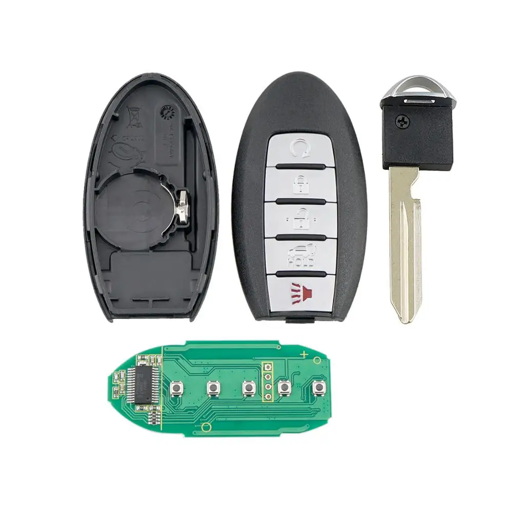 QWMEND KR5S180144014 5 кнопок Автомобильный Дистанционный ключ для Nissan Pathfinder 2014 2018 Murano 2015