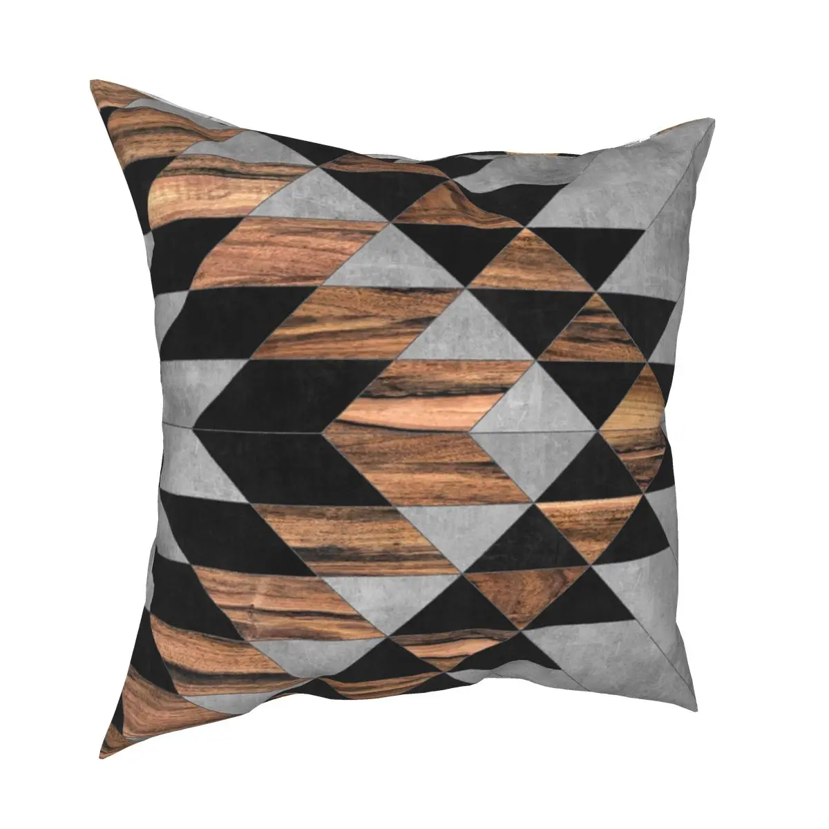 

Urban Tribal Pattern Concrete And Wood Pillowcase Printed Polyester Cushion Cover Gift Pillow Case Cover Seat Square 40*40cm