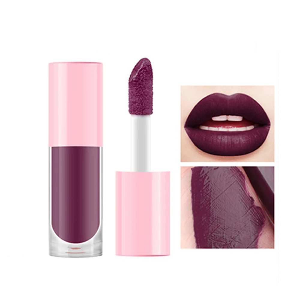 

37 цветов пухлая круглая антипригарная чашка стойкая глазурованная губная помада частная марка увлажняющая питательная жидкая помада