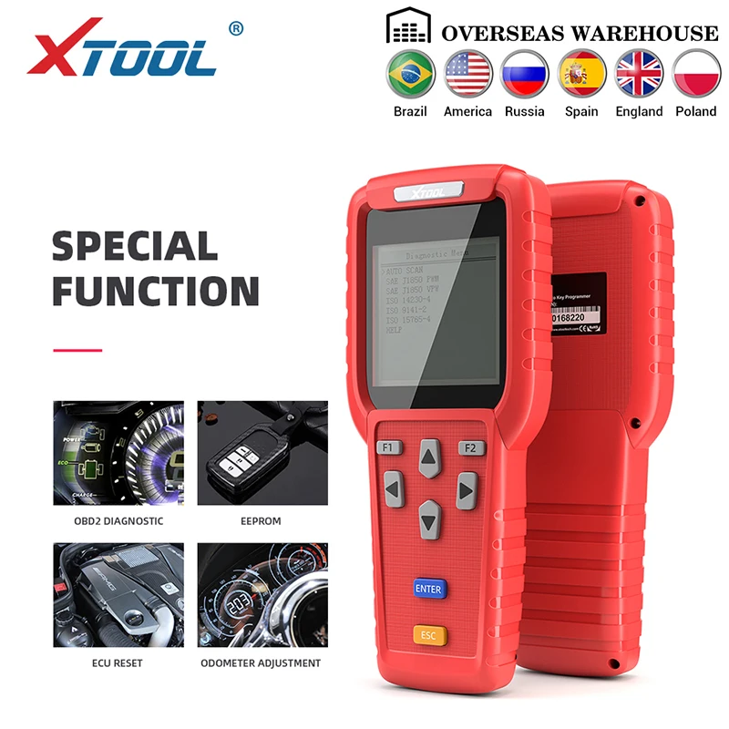 X100 PRO XTOOL X100 Pro OBD2 автоматический ключ программист/Регулировка пробега включая EEPROM код читателя с бесплатным обновлением - Цвет: X100 PRO