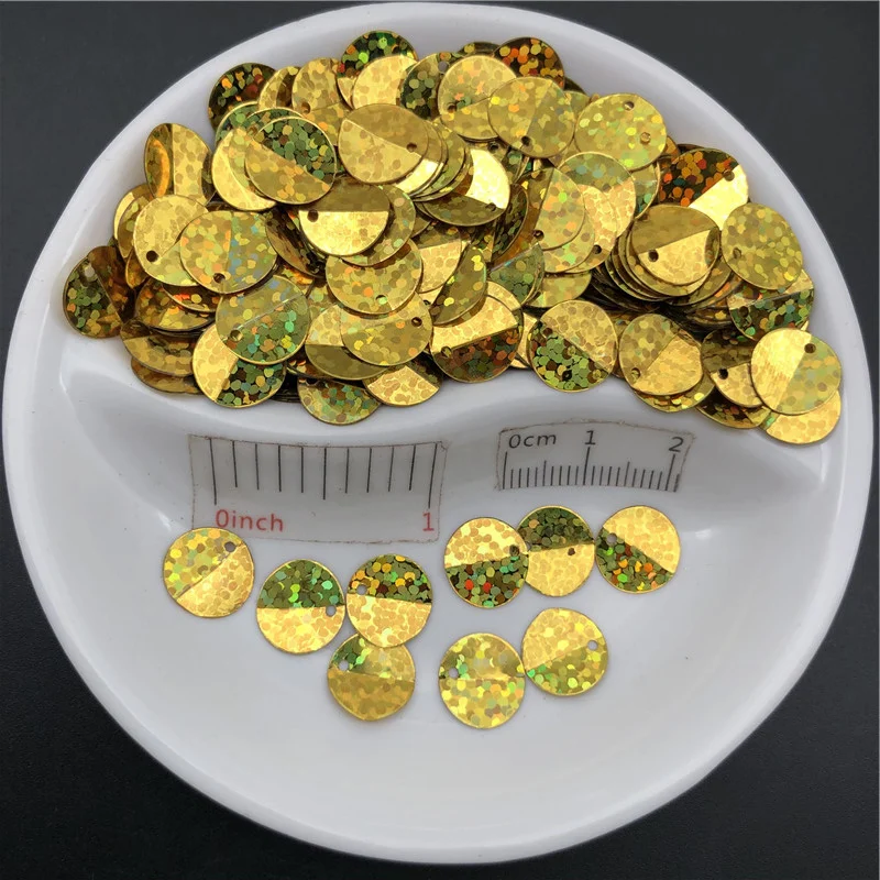 

Складные пайетки с блестками, 20 г, 10 мм