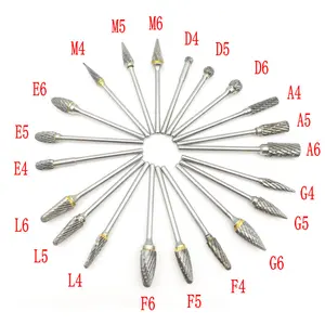 2,35 мм хвостовик, карбид вольфрамовой стали, фреза, роторный инструмент, заусенцы, двойная Алмазная огранка, роторные инструменты для полировки зубов