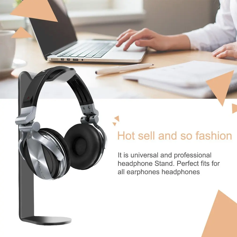 

Universal Acrylic Earphone Headset Hanger Holder Headphone Desk Display Stand Fashion Display for Headphones Bracket 2 Colors