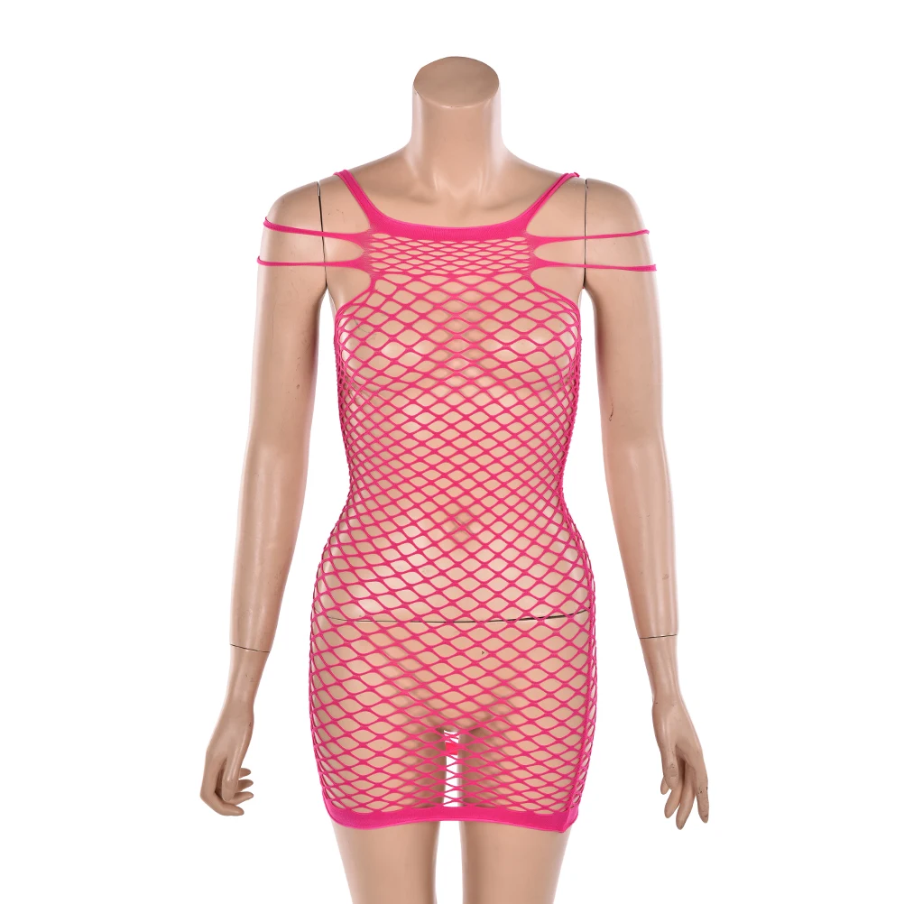 Сетчатое платье для куклы Эротическое нижнее белье женщин сексуальные костюмы в