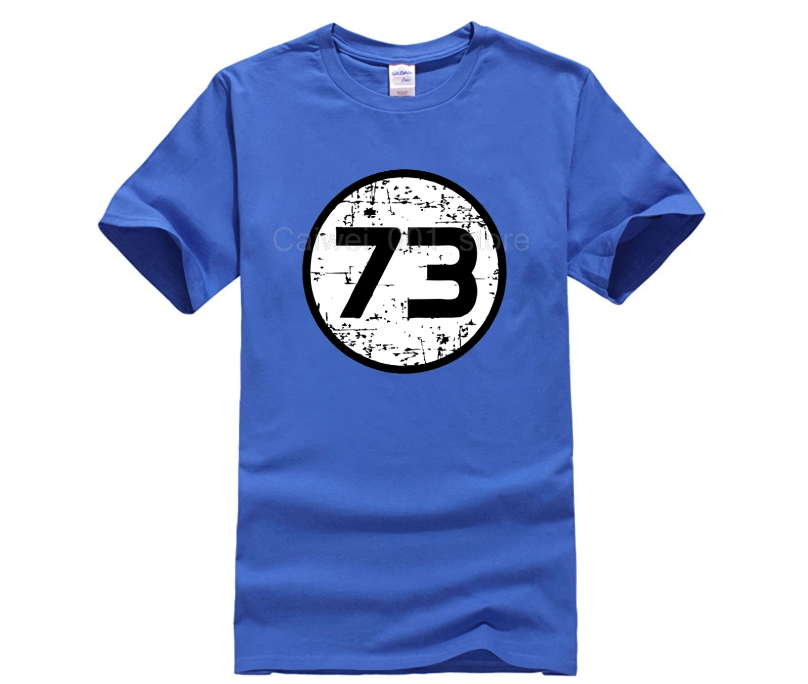 100% хлопок популярная мужская забавная Повседневная футболка с принтом 73 серая