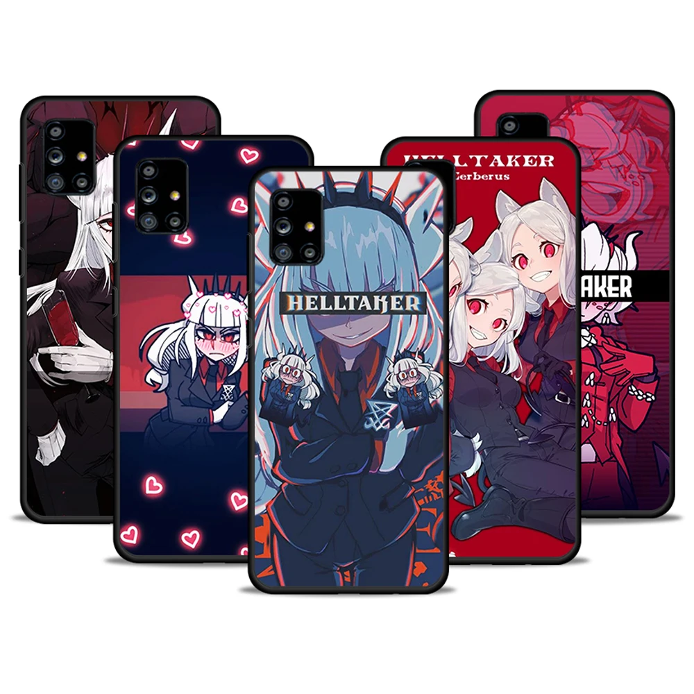 

Helltaker cute cartoon girl For Samsung Galaxy A72 A52 A71 A51 A32 5G A12 A21S A31 A41 Silicone Soft Cover Black Phone Case