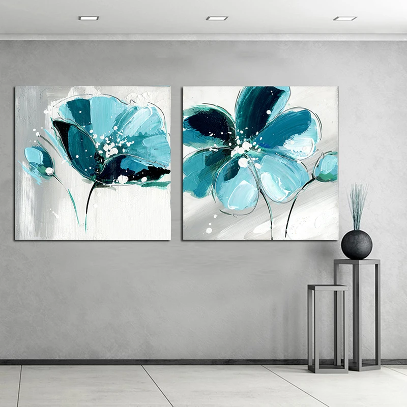 Цветущего лотоса Арт холст рисунок водяной лилии завод фотографии картин Wall Art