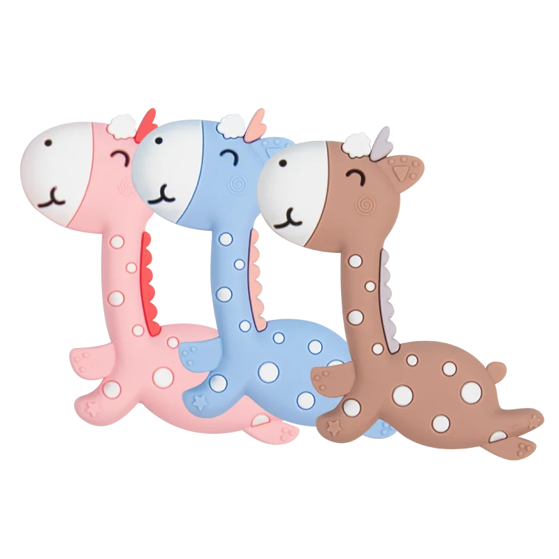 Ченкэй 10 шт. силиконовый Прорезыватель Жираф милые животные для зубов DIY кормящих
