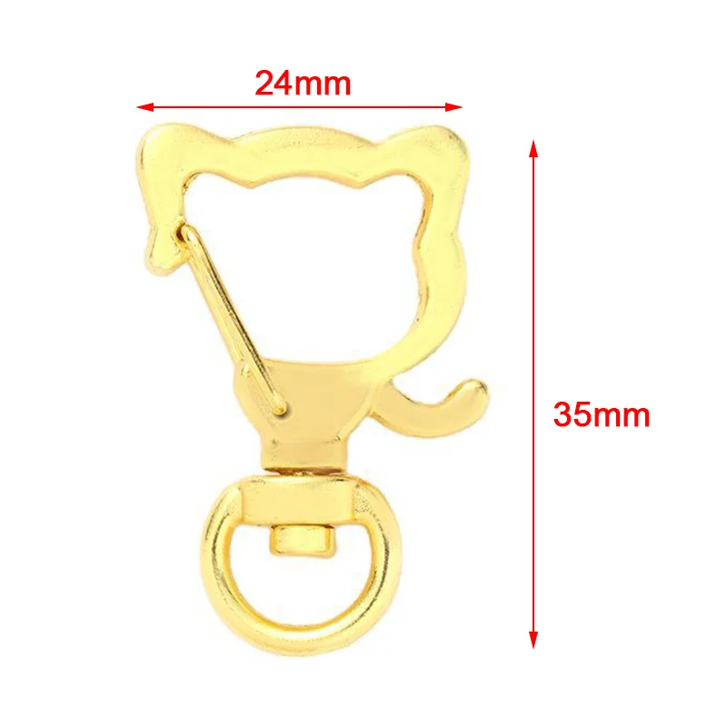 10pcs New Cute Cat Rabbit Porpoise Animal Flowers Hollow Key Chain Ring Keychain DIY Accessories Lobster Clasp | Украшения и