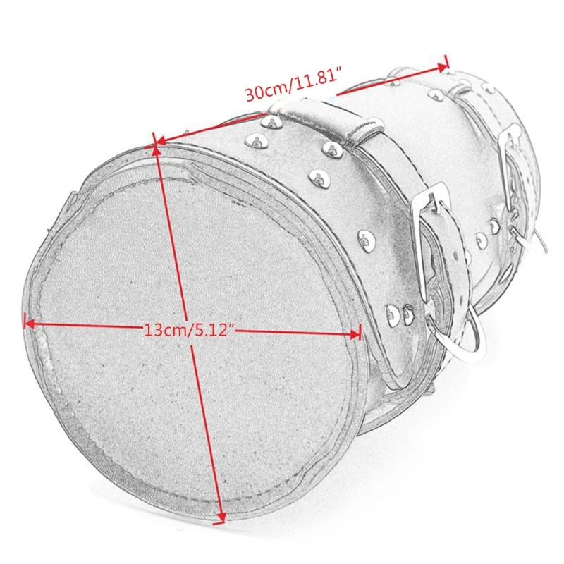 

Durable Motorcycle Leather Front Bag Black Tool Bag High Quality Tool Pouch Multifunctional Handlebar Bags 40GF