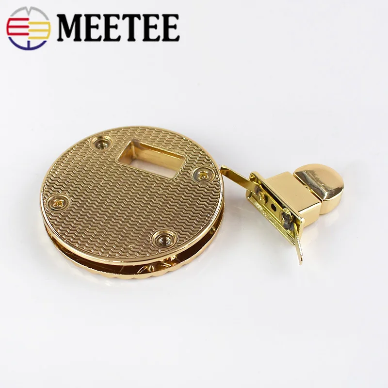 2/4 шт Круглые Женские сумки врезной замок металлический поворотный