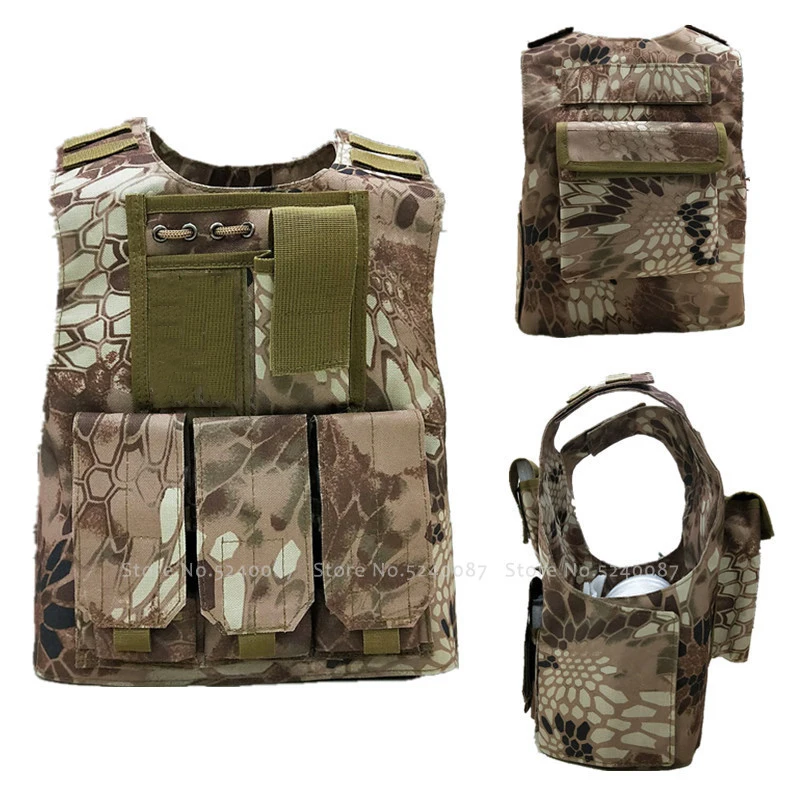 Детский Тактический пуленепробиваемый жилет армейский солдат костюм для