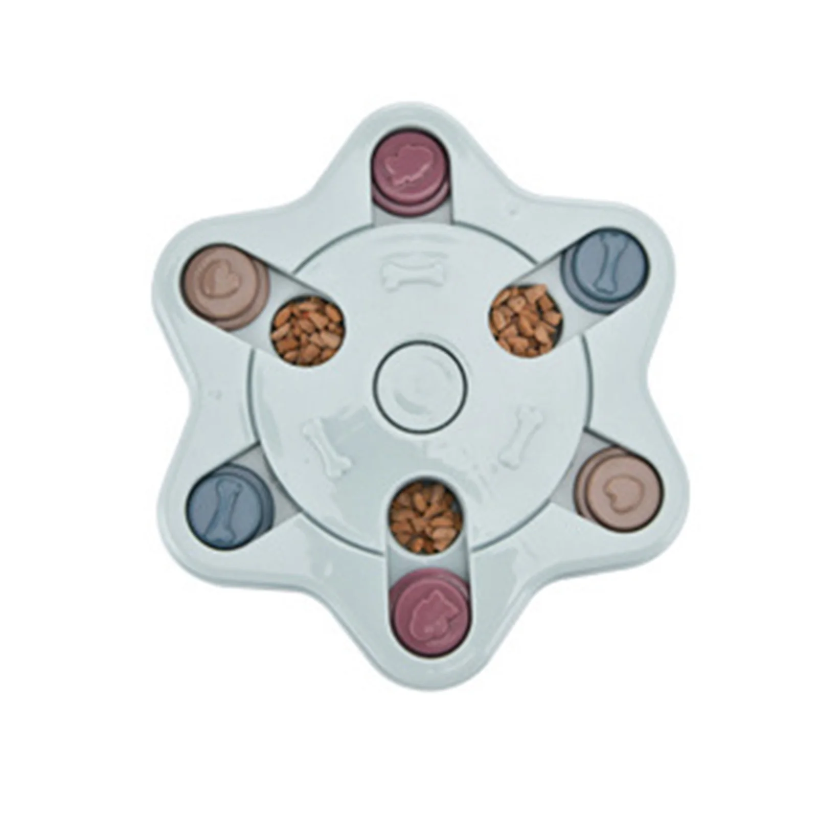 

Color Dog Puzzle Toys Puppy Treat Dispenser Dog Toy Designed for Training Treats Slow Feeder to Aid Pets Digestion J99S