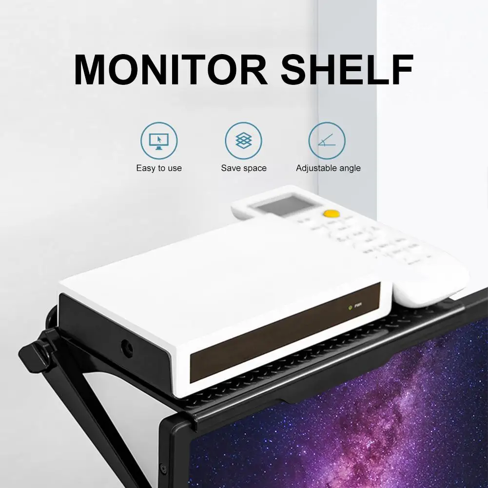 

Adjustable Screen Top Storage Shelf Display Shelf Rack Holder Computer Monitor Riser Desktop Stand TV Rack Storage Desk