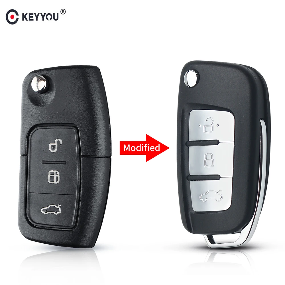 Брелок KEYYOU для FORD Focus Monde HU101 Blade складной пульт дистанционного управления с 3