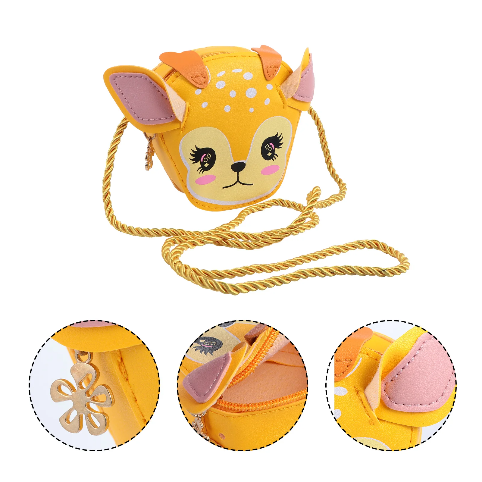 

1pc Creative Deer Printing Bag Lovely Cross Body Bag for Outdoor Party Shopping