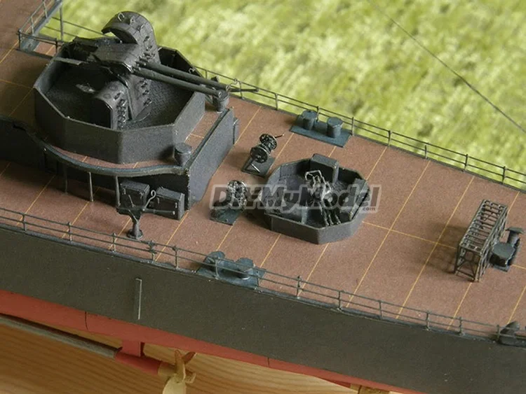 Diymymodel-rompecabezas japon&eacute;s IJN Isuzu light cruiser 1:200, BRICOLAJE, manualidades, Kit de papel, hecho a mano juguete, regalo, utillaje de pel&iacute;cula-4