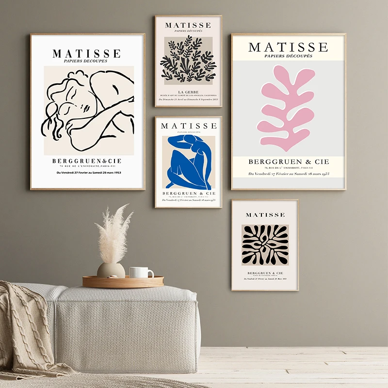 

Henri Matisse Famous Art Abstract Botanical Exhibition Poster Canvas Painting Print Wall Pictures Bedroom Modern Home Decoration