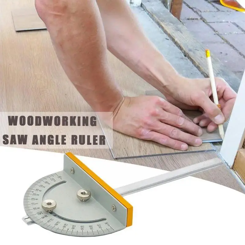 

Small White Metal Adjustable Protractor Multifunction Measuring Tool Steel Angle Ruler Drawing Mathematics Roundhead L4M3