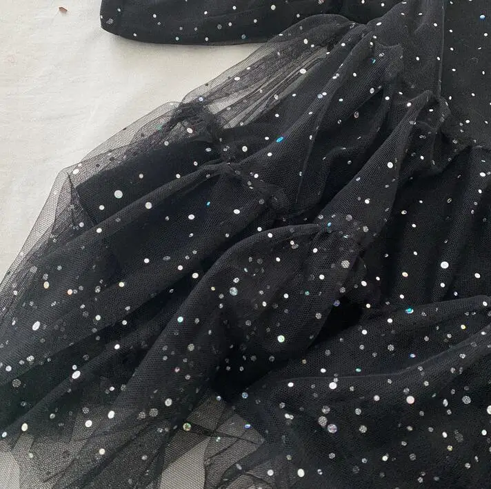 2019 Новые Детские Зимние флисовые платья с блестками и звездами милая одежда