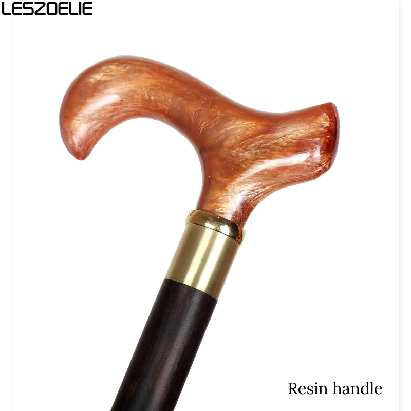 Черная деревянная трость с полимерной ручкой роскошный декоративный тростник