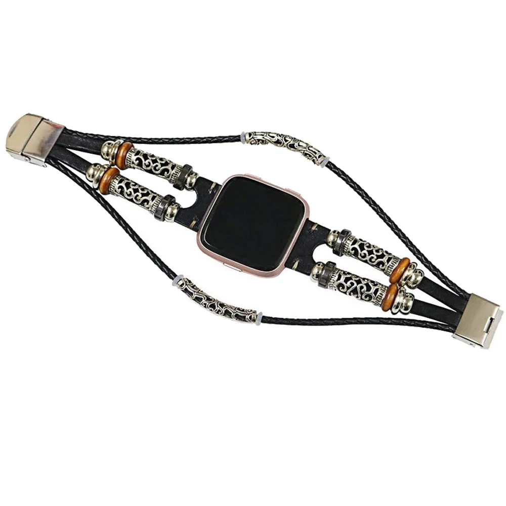 

Retro fashion Classical leather Watch band For Fitbit Versa / Versa 2/Versa Lite Watch Bands Replacement smart wristband