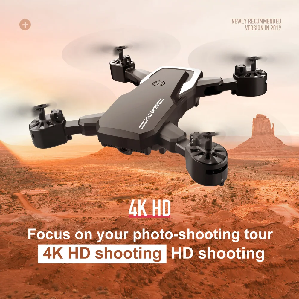 LF609 Drone 4k With Hd Camera Wifi 1080p Dual Follow Me Quadcopter Fpv Professional High Grade Battery Toy For Kids | Игрушки и хобби
