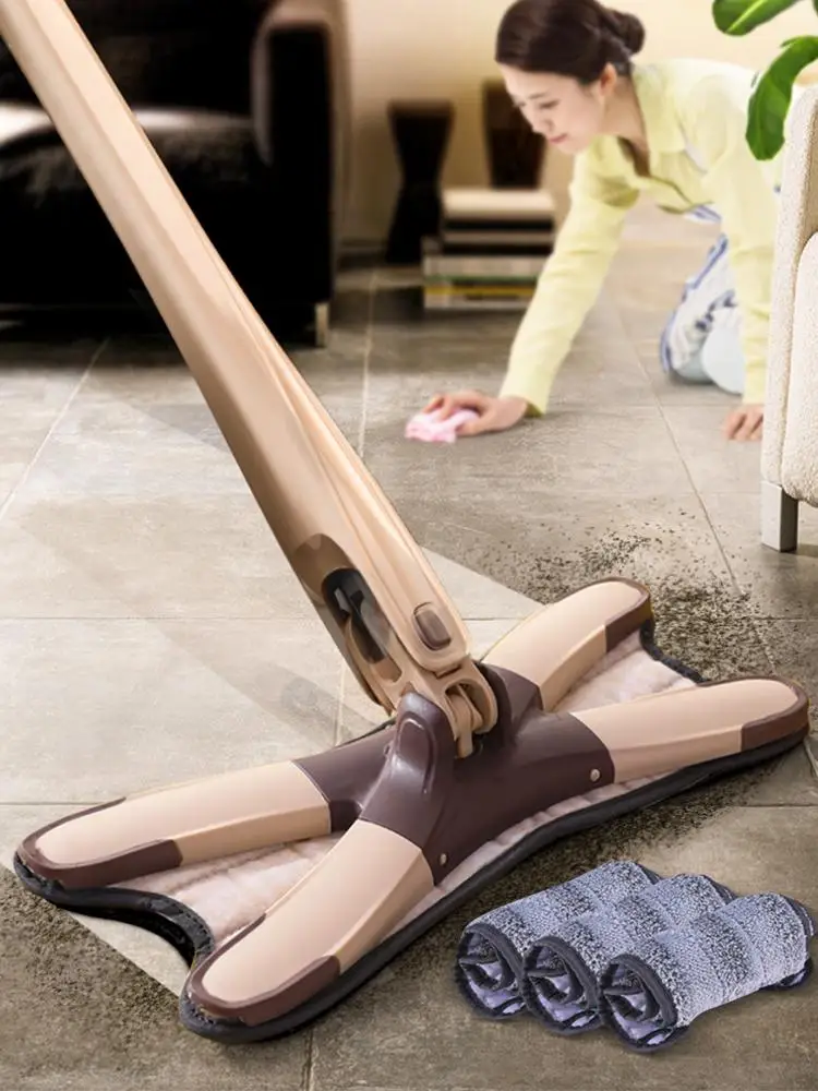 

25 Floor Mop Self Wringing Microfiber Mops Cleaning Professional Manual Extrusion Household Cleaning Tools