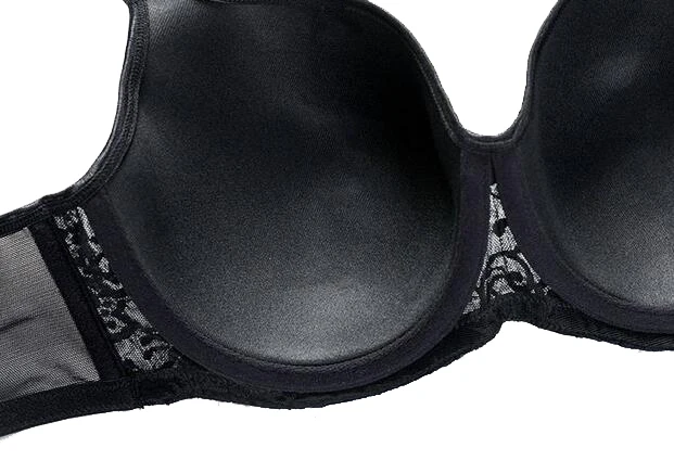 Женский кружевной бюстгальтер на косточках с цветочной вышивкой размера плюс