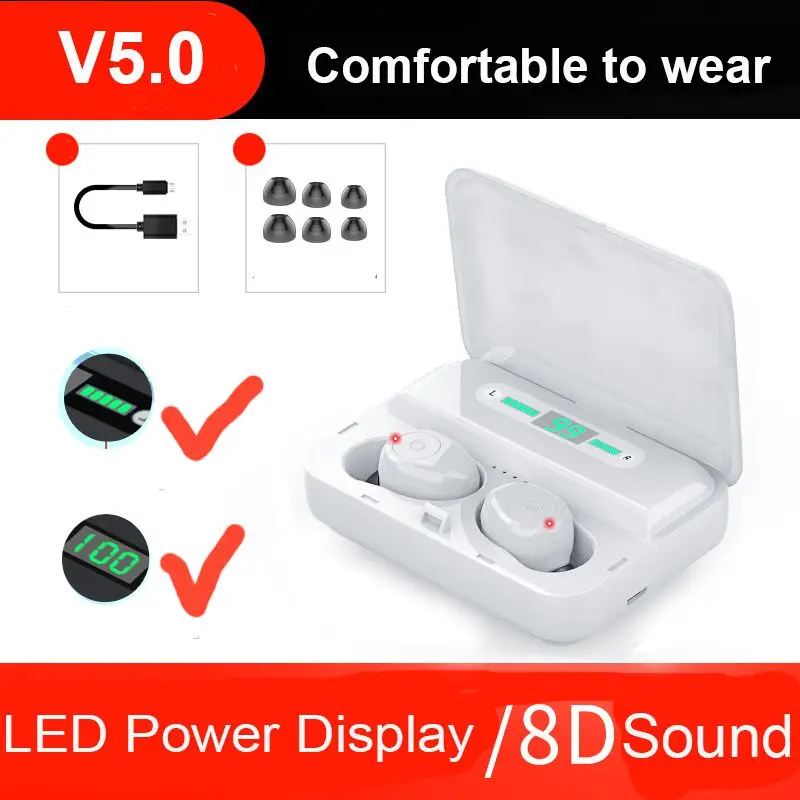 Светодиодный светильник новинка TWS Bluetooth 5 0 сенсорное управление гарнитура