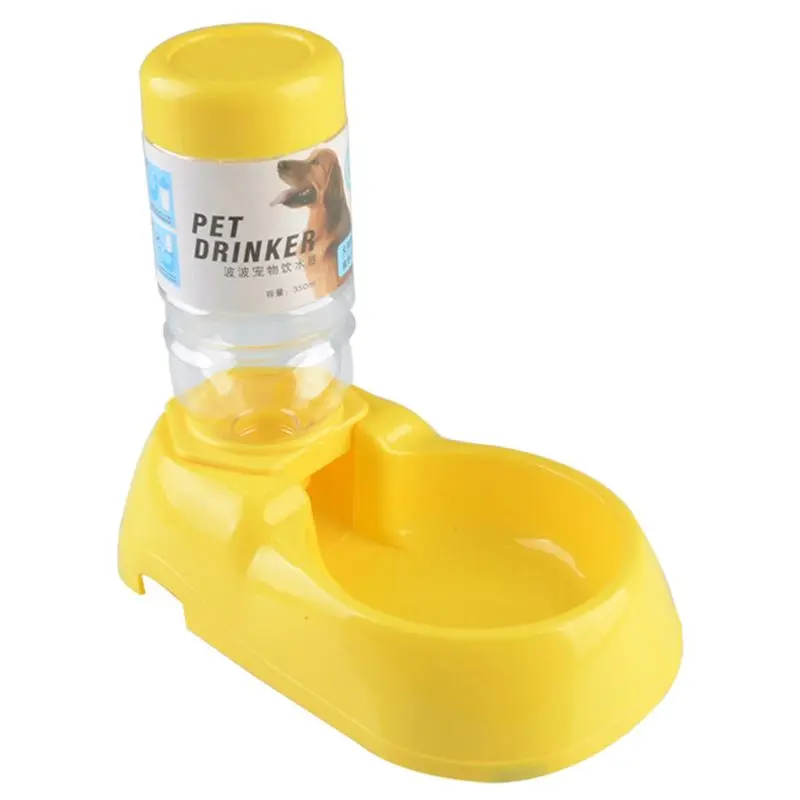 

Pet Automatic Food Water Dispenser Puppy Kitten Feeder Bowl Dog Cat Drinker Dish