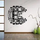 Игра клубный стикер персонализированные Наклейка на стену для геймера видео обои виниловые фоны для фотографирования Настенный декор wx246