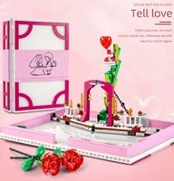 mould king creative toys the moc romantic love proposal wedding book model sets building blocks bricks valentines day gift