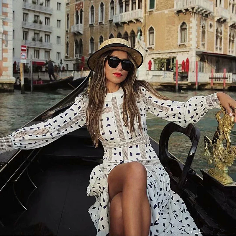 Длинное платье для подиума высокое качество весна 2020 новые женские вечерние