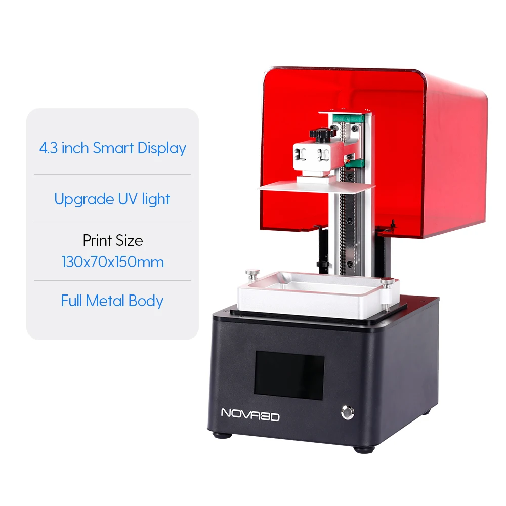 NOVA3D качественный Bene4 3d принтер 2020 Новый LCD экран полностью металлический корпус