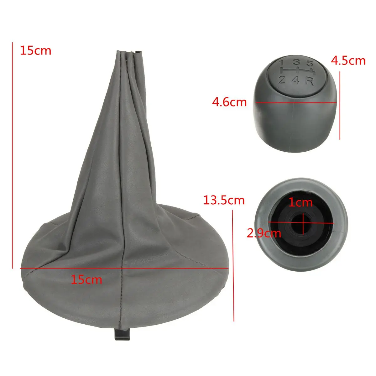 5 скоростей Ручка Переключения рулевого механизма автомобиля с гаитером крышка