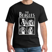 cute the beagles t shirt funny beagle portrait design mens summer cotton short sleeve o neck t shirt new s 3xl