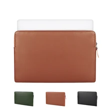 Laptop Bag PU Leather Sleeve Bag Case For Macbook Air Pro 13 15 Notebook Bag For XiaoMi Huawei Asus HP 13.3 14 15 15.6 inch Case