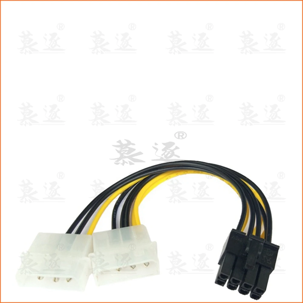 Новый Популярный 6 дюймовый 2 x Molex 4 контактный на 8 PCI Express Видеокарта Pci e ATX PSU